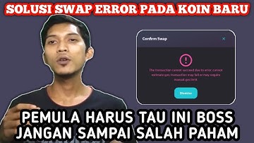 Solusi Swap Koin Gagal Di Pancakeswap