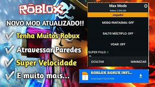 O ROBLOX APK MOD ROBUX MENU INFINITO REAL E ATUALIZADO OFICIALMENTE COMO  ASSIM? testando 