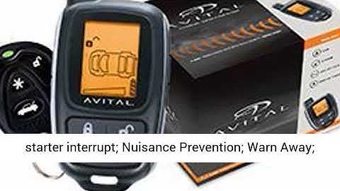 Avital 5305L Security System with 2-Way LCD Display Remote