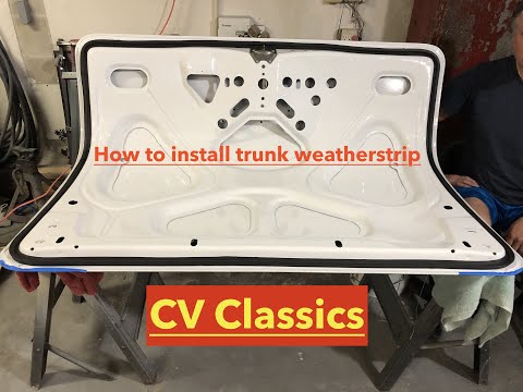 How to install trunk weatherstrip on 55 chevy