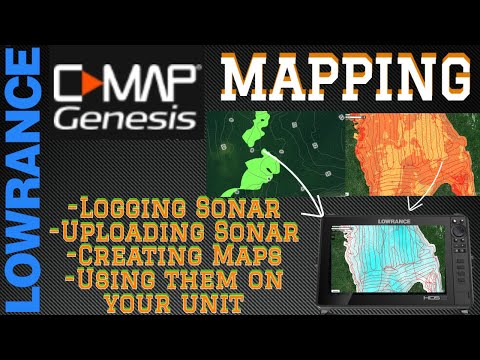 Lowrance CMAP Genesis - Logging Sonar, Uploading & Creating Maps, Viewing Maps Step by Step Full Vid