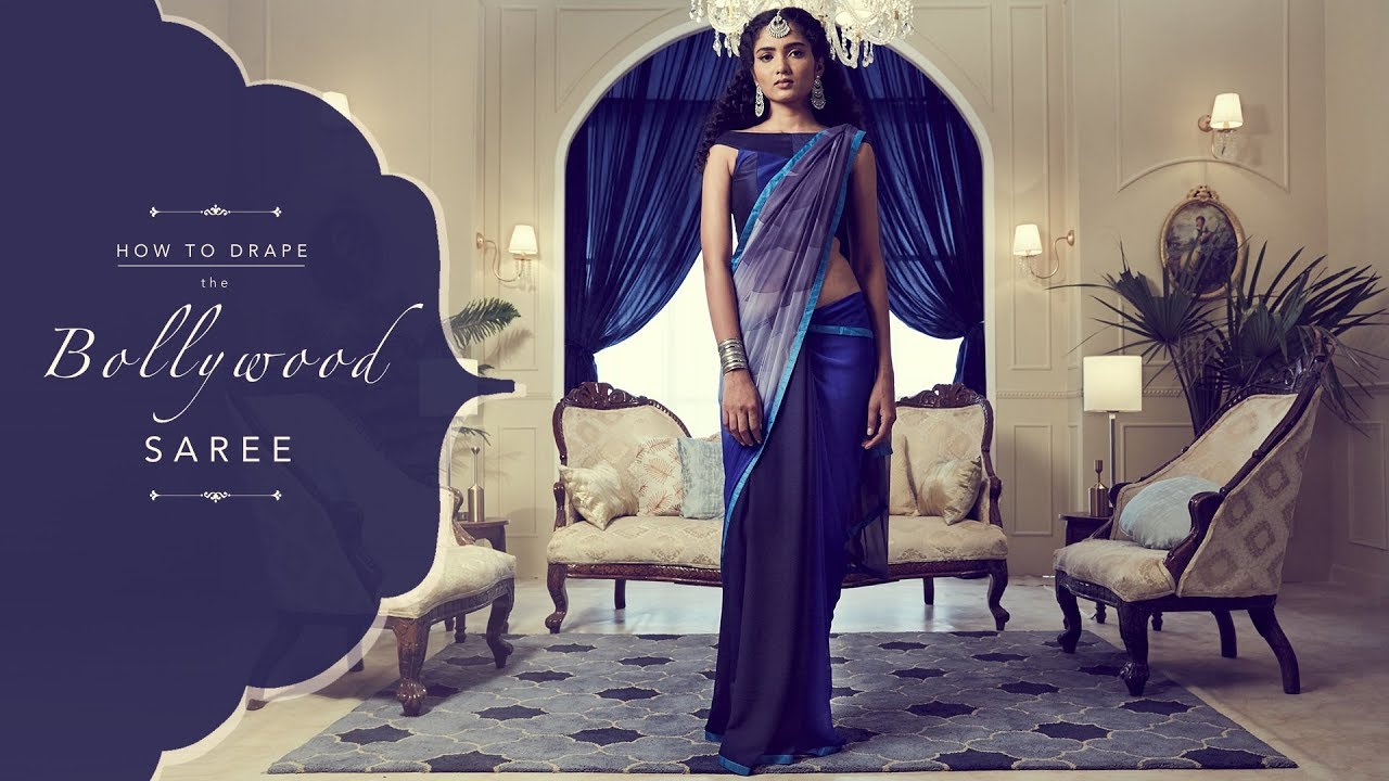 The Mermaid Style Saree Drape Bollywood Inspired Lookbook Youtube