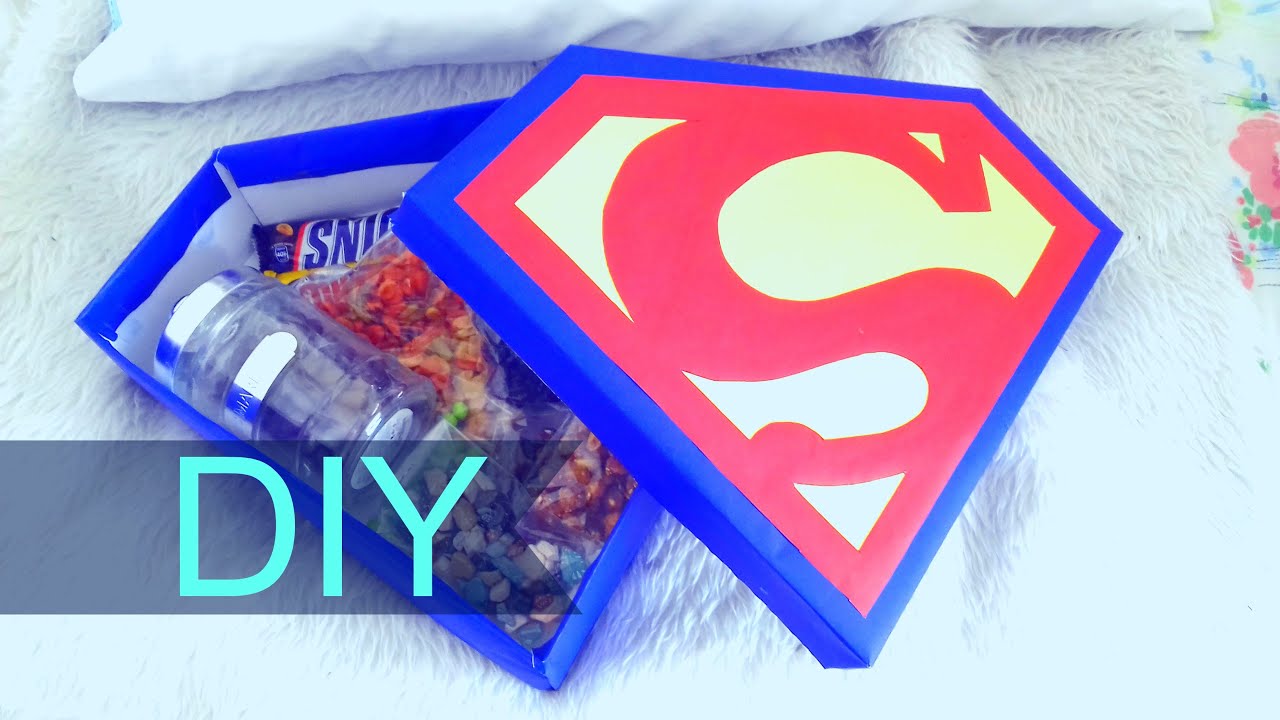 DIY ♡ UN SUPER DETALLE ♡ Caja de SUPERMAN ♡ ideas ♡ - YouTube