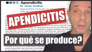 Por qué se produce una APENDICITIS