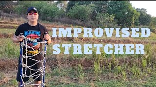 Tutorial on How to make Improvised stretcher using rope in the Mountain