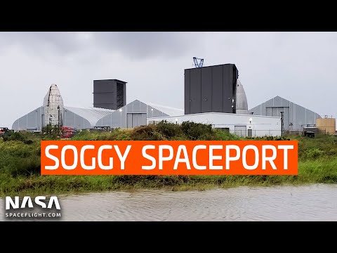 SpaceX Boca Chica - The Spaceport survives a brush with Hurricane Hanna