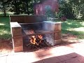 Build Your Own Backyard Concrete Block Grill: easy