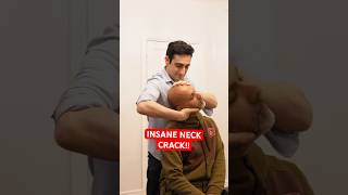 INCREDIBLY LOUD AND SATISFYING NECK CRACK!! #asmr #satisfying #osteopath #chiropractic