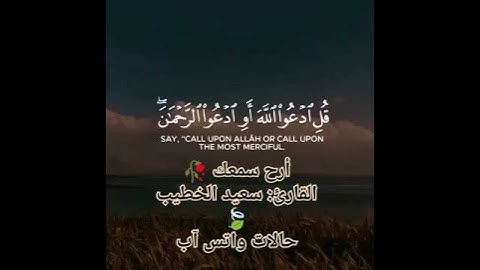 أرح سمعك 🥀القارئ: سعيد الخطيب 🍃حالات واتس آبأرح سمعك 🥀القارئ: طارق محمد 🍃#foryou #explore #explore