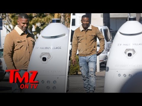 Jamie Foxx Amazed By Weird Robot Security | TMZ TV