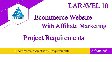 E-commerce website with affiliate marketing initial requirements | laravel lecture 46 pashto