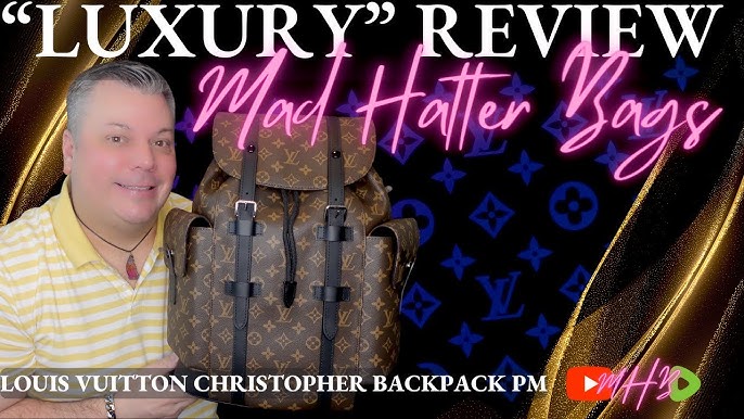 Christopher MM Backpack - Luxury Monogram Eclipse Brown