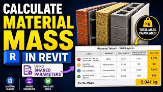 How to Calculate Material Mass in Revit Update