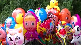 Balon Helium - Balonku Ada Lima - Balon Masha, Boboiboy, Upin Ipin, Pokemon, Duck, Doraemon, Frozen