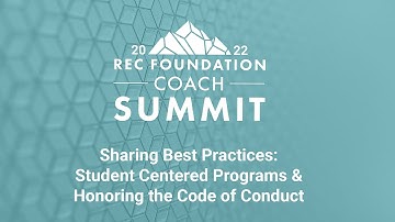 Sharing Best Practices: Student-Centered Programs and Honoring the Code of Conduct