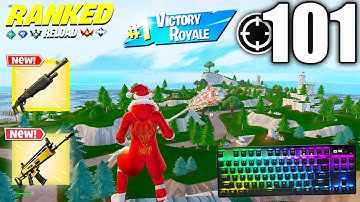 SteelSeries Apex Pro TKL ASMR😴 101 Kills Unreal Ranked Reload🏆Satisfying Keyboard Fortnite 540FPS 4K