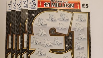 One million pound scratch cards £25 in play 