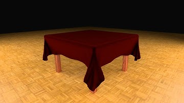 Cloth Simulation Test - Table Cloth - Blender 3D Physics [HD]