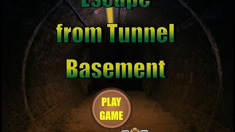 escape from tunnel basement video walkthrough