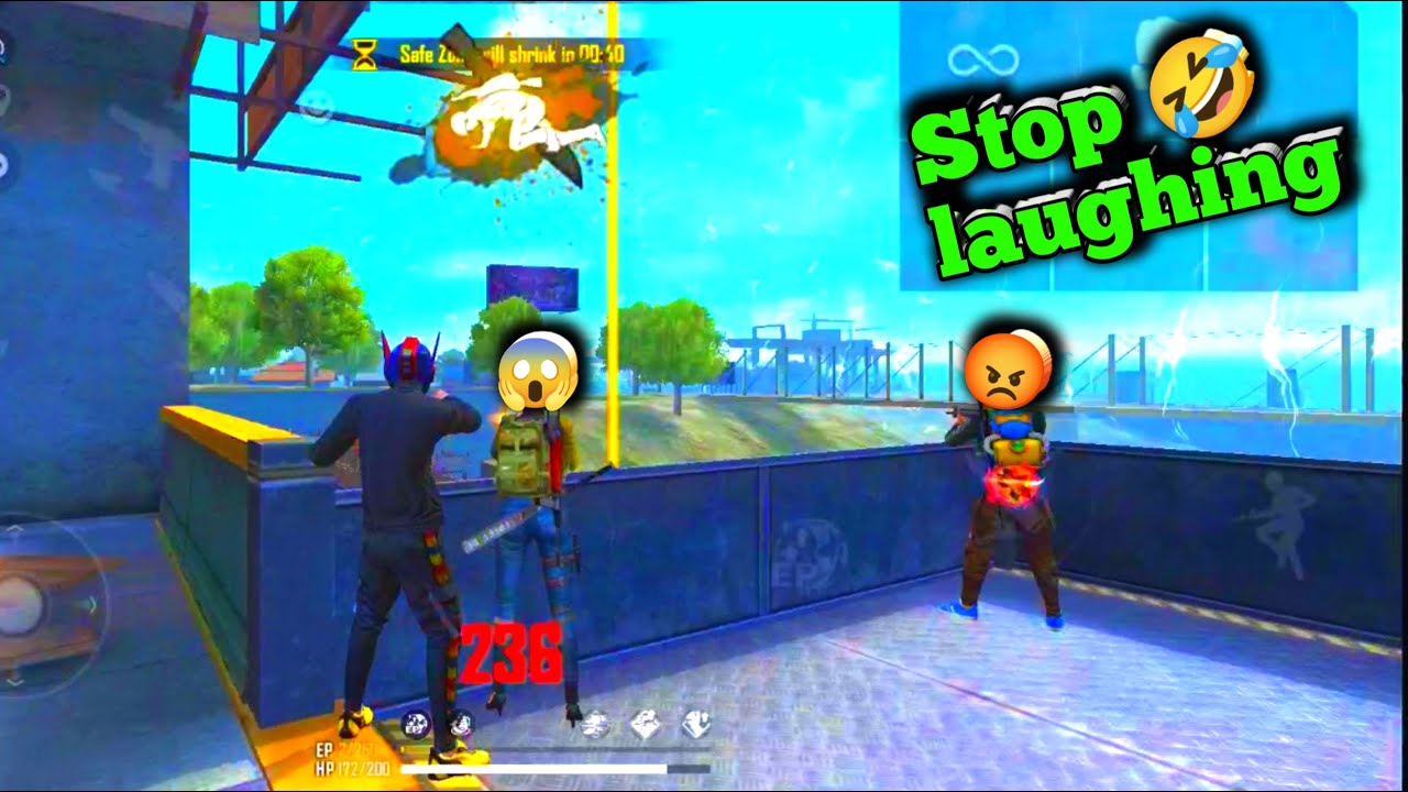 You can't stop laughing ? !! Free Fire Funny Moments #Shorts #Short