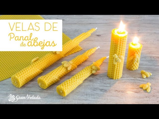 Velas de panal de abeja 