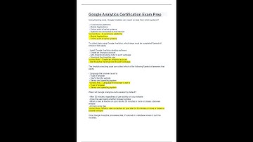 Google Analytics Certification Exam Prep Latest 2022 pdf
