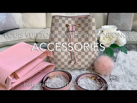 Louis Vuitton Damier Azur Neonoe Rose: Accessories Organizer Insert  Replacement Strap Key Chain 