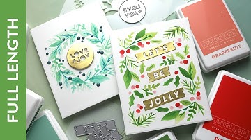 🔴 LIVE REPLAY - How to make stenciled holiday cards