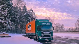 Șofer de camion în Germania!Am rămas blocați în zăpadă...ce vreme bro...