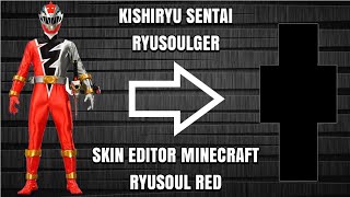 Skin Minecraft Super Sentai - Kishiryu Sentai Ryusoulger - Ryusoul Red