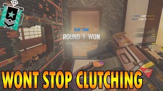 I WONT STOP CLUTCHING ROUNDS - Rainbow Six Siege on PS4