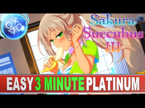 Easy 3 Minute Platinum | Sakura Succubus 3 Platinum Walkthrough | Crossbuy - Stackable PS4 u0026 PS5