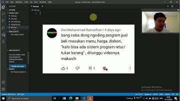 Membuat Program Kasir Sederhana Dengan Python