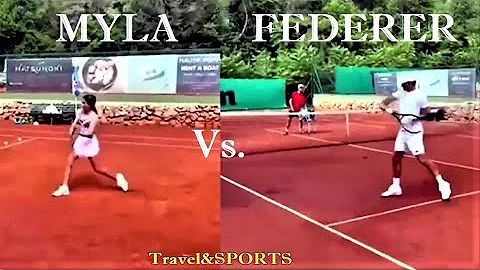 Like father ROGER, like daughter Myla FEDERER  ft....