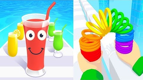 Juice Run VS Toy Spring - All Levels SpeedRun Gameplay Android iOS Ep1