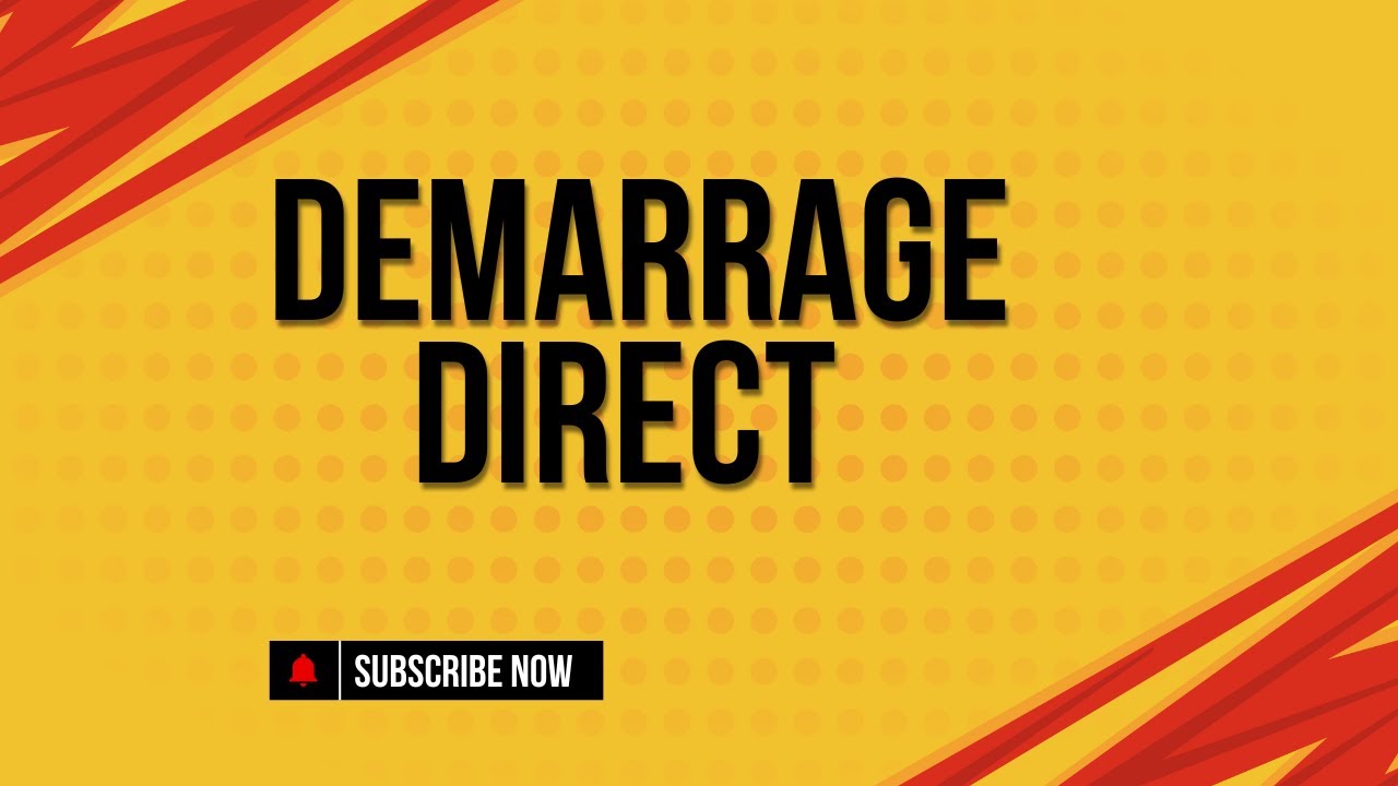 démarrage direct moteur triphasé - YouTube