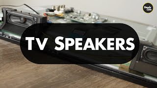 Inside Tv looking At Speakers