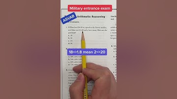 ASVAB AFQT Arithmetic Reasoning answer 1