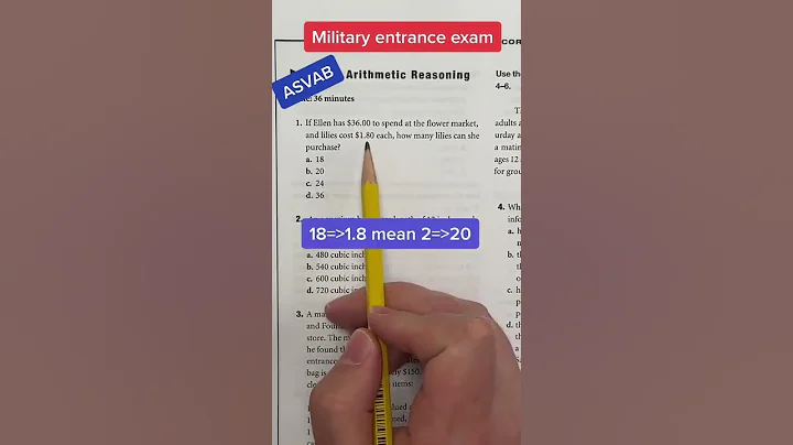 ASVAB AFQT Arithmetic Reasoning answer 1 - DayDayNews