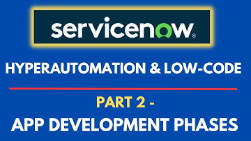 ServiceNow Hyperautomation & low code | Part 2- Servicenow Application Development Phases