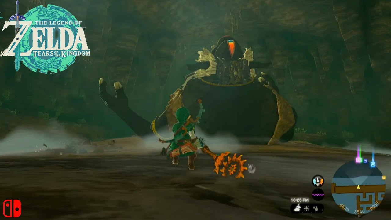 Legend of Zelda TOTK - Fight Phantom Ganon & Hand chasm, Black Hinox - Lomei Labyrinth Akkala Sea