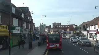 Full Route Visual + HUGE But Cool Diversion~90: Northolt Station - Feltham Leisure West