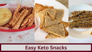 Easy Keto Salty Snacks in Under 10 minutes (Nut Free and Gluten Free)
