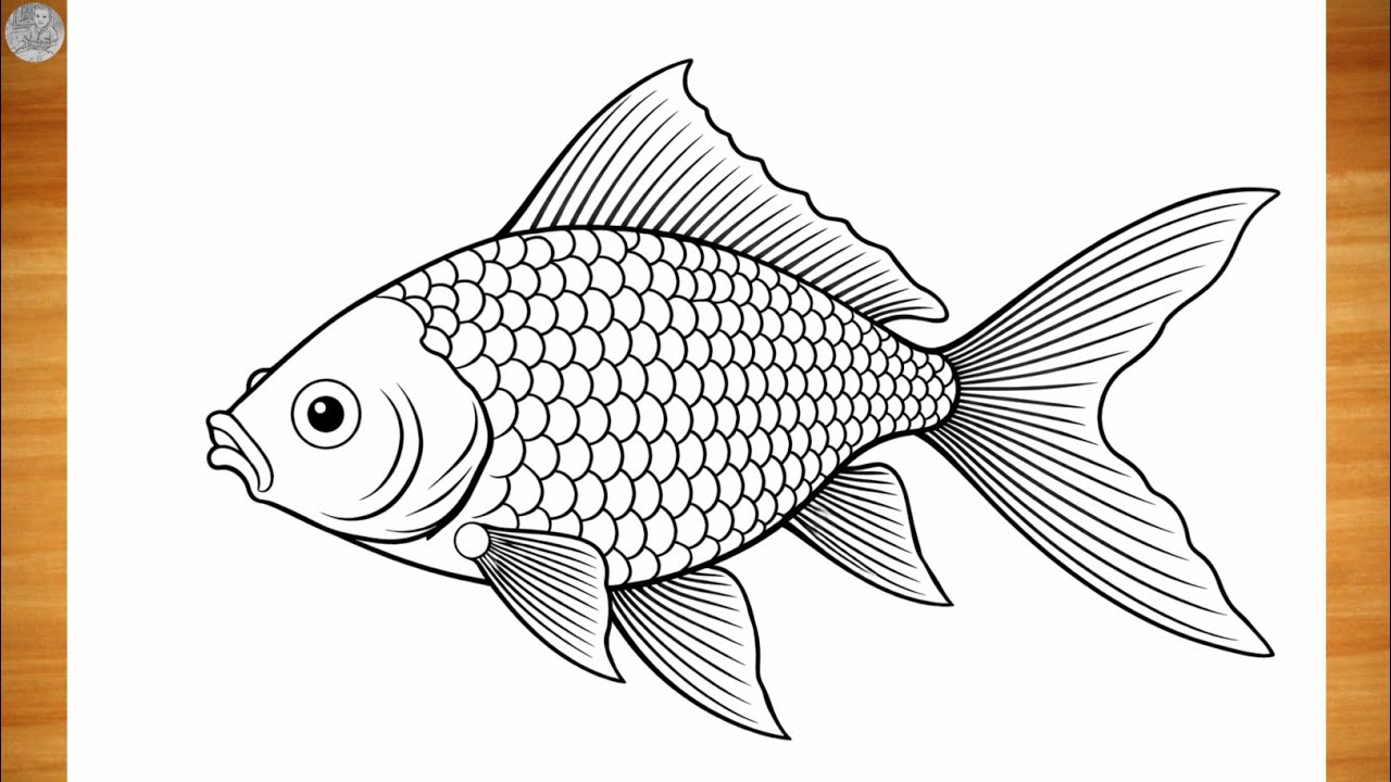 How to Draw Fish Easy 🐟 | Fish Drawing Step by Step for Beginners | Easy Drawing 