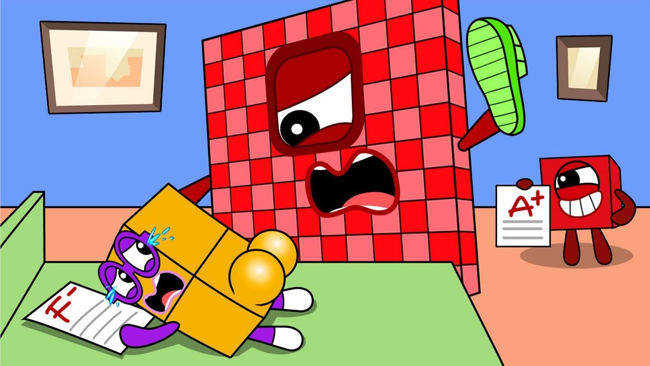 Numberblocks 1 Is Smart And Numberblocks 2 Is A Bad Student, Right? - Numberblocks Funny Animation