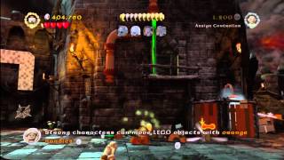 Lego Lord of the Rings: Level 14/Cirith Ungol - FREE PLAY - All Collectables - HTG