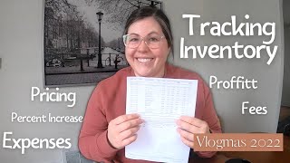 How I TRACK INVENTORY | Tracking Inventory for an Antique Booth- Vlogmas Day 16