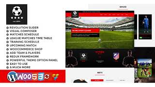 football club soccer WordPress Theme | Themeforest Website Templates and Themes screenshot 5