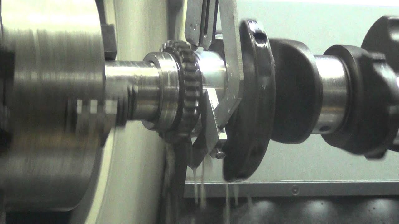 Шлифовка коленвала - YouTube