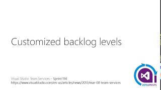 #vstssprints 114 - Customized backlog levels